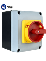 Sectionneur à came NDS-303G5AX 3 pôles 32A Protection IP66 Certifié TUV/CE/cULus Boîtier jaune Cadre 67x67mm