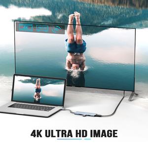 Фабрика <span class=keywords><strong>Shenzhen</strong></span> ODM OEM Usb порт концентратор 5 в 1 USB 3,0 Por концентратор алюминиевая док-станция совместимая Tf/sd карта для ноутбука - Product Image 6