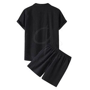 Ensemble T-shirt et short pour homme surdimensionné avec design personnalisé Tenues décontractées Ensemble de vêtements 2 pièces avec t-shirts courts - Product Image 2