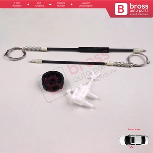 Juego de reparación de regulador de ventanilla eléctrica BWR797 delantero izquierdo para Albea Siena Palio MK1 171 172 178 1996-2016 4/5 puerta 46786201 - Product Image 5