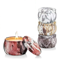 Bougie parfumée artisanale écologique en cire de soja Royal Bulk dans un pot en métal avec couvercle - pour les cadeaux de Diwali, la fête des pères, les cadeaux festifs