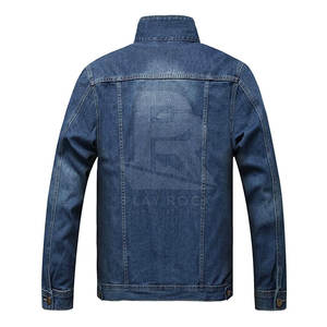 แจ็กเก็ตยีนส์สำหรับผู้ชายแจ็กเก็ตยีนส์380 GSM ออกแบบได้เองขายส่ง - Product Image 2