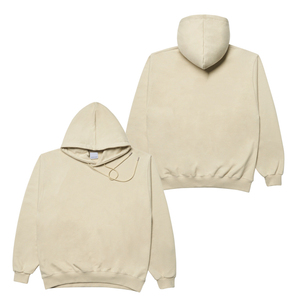 Sweat à capuche unisexe surdimensionné en molleton de coton biologique lourd d'hiver fabriqué au Pakistan, imprimé personnalisé, sans poches, impression en relief - Product Image 4