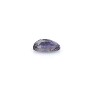 Iolita (Neeli) facetada de 6.95 quilates, gema suelta azul real con tonos violeta, corte ovalado y esmeralda, creada en laboratorio, certificada por IGI - Product Image 3