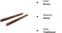 Flûte en bois traditionnelle avec design à trous ouverts et tonalité Do, instrument de musique à vent intemporel pour enfants, pour les grossistes
