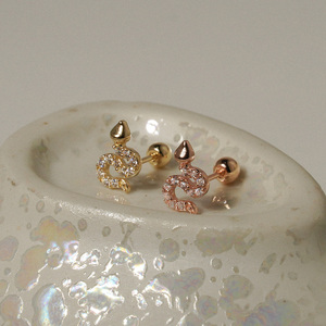 Artpierce da donna con orecchini a forma di serpente in oro massiccio 14K - Product Image 5