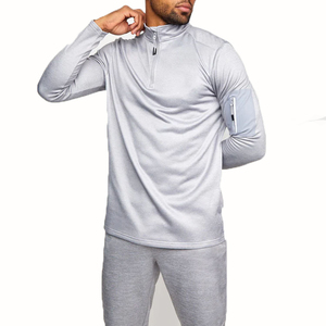 2025 Best Selling Custom <b>Two</b>-<b>Piece</b> Solid Pattern Fleece High Street Tracksuit <b>Set</b> Breathable Quick Dry Plus Size Sweatsuits Men - Product Image 2