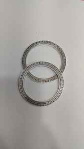 5 ITALIAN STERLING SILVER GREEK LEAF PATTERN <b>BRACELET</b> WITH CUBIC ZIRCON Jarman Silvar - Product Image 2