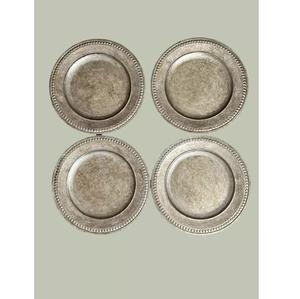 Placa pulida brillante del cargador del plato de metal de latón respetuoso del medio ambiente vendedor caliente con diseño moderno del borde en relieve - Product Image 2