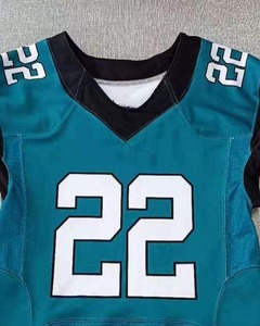 2025 nouveautés en gros pas cher unisexe personnalisable brodé maillot de football américain à manches courtes respirant grande taille - Product Image 4