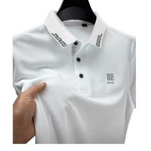 2025 OEM vente en gros coton graphique polos polo personnalisé surdimensionné tissus de haute qualité GSM 180/190/200/210/220 - Product Image 4