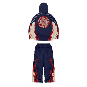 Conjunto Deportivo Cortavientos Personalizado con Logotipo para Hombre, Reflectante, de Nailon, para Correr, Transpirable, Cortavientos, Ecológico, Estampado, para Invierno - Product Image 3