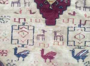 พรมแบบถักด้วยมือดีไซน์อัฟกานิสถานสไตล์วินเทจปรับแต่งได้ขนาด5x8 6x9 9x12ใช้ปิคนิคมีหลายขนาดและหลายสี - Product Image 2