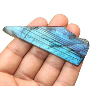 ที่ไม่ซ้ำกัน1ชิ้นธรรมชาติ Labradorite พลอยขัดหยาบที่มีคุณภาพสูงไฟสีฟ้าขายส่งเครื่องประดับธรรมชาติ - Product Image 1