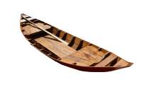 Kayak/Canoë traditionnel en bois artisanal OMH Teal de 4 m, bateau gonflable en fibre de verre, 1 personne, Vietnam, pêche en lac, tourisme, aviron