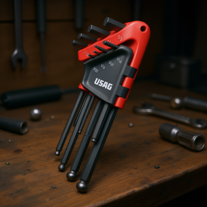 Juego de 8 Llaves Hexagonales Largas con Cabeza Esférica, Producto USAG - Product Image 3