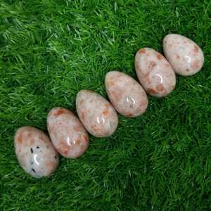 Venta al por mayor de huevos de piedra solar de cristal natural de alta calidad ágata cuarzo metafísico semiprecioso piedras preciosas curativas para la venta - Product Image 6