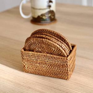 Grass Woven Tablemats Round Corn Natural Woven <b>Placemats</b> <b>Wicker</b> Sea Grass Coasters Heat Resistant <b>Placemats</b> Table Pad - Product Image 3