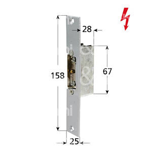 HUECA ELÉCTRICA CORTA 8-12 V - a.c. Reversible con retraso. Frontal de acero pintado. - Product Image 1