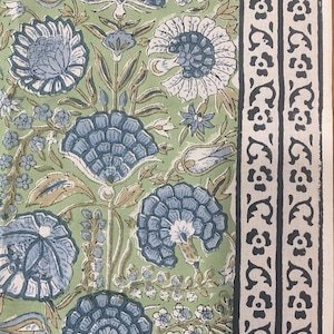 Blue & Green Floral