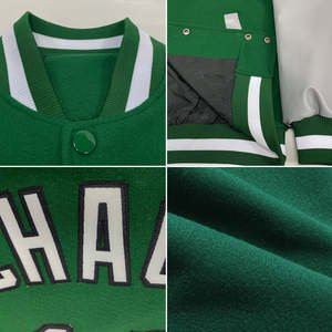 Your Own Logo <b>Wool</b> Chenille Embroidery Baseball Letterman <b>Jackets</b> <b>Men</b> Vintage Blank Leather Sleeve Varsity <b>Jacket</b> - Product Image 4