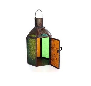 Handmade Iron Metal Candle Lantern with Etching Glass <b>House</b> Decoration for Home Garden Outdoor Model <b>Number</b> Centerpieces - Product Image 1