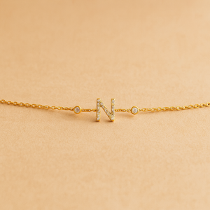 Pulsera de Diamantes con Letra Única - Product Image 6