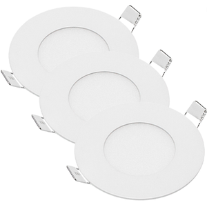 Slim pannello LED rotondo da 8 cm plafoniera da incasso 3Watt con temperatura di colore 6000K include pezzi di alimentazione - Product Image 1