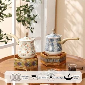 Vendita calda caffettiere turco 900ml Ss scaldino da tè di lusso con manico in legno per regalo - Product Image 2