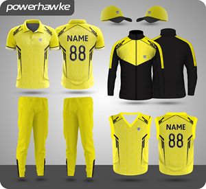 Jersey de cuello de manga larga con uniforme de Cricket 2025 de último diseño con Jersey y chaqueta de Cricket - Product Image 3