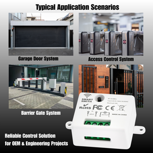 Kit d'interrupteur lumineux sans fil à télécommande RF 433 MHz, interrupteur auto-alimenté, bouton poussoir, panneau d'interrupteur mural - Product Image 5