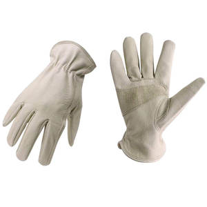 Gants d'été Gants de conducteur en cuir confortables pour la sécurité des mains Gants de conducteur en cuir de vachette. - Product Image 1