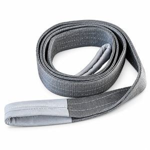 Sling de levage plat en polyester industriel 4 tonnes avec boucles renforcées – Fabrication OEM & ODM par une usine expérimentée - Product Image 5