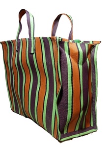 ถุงช้อปปิ้งขนาดใหญ่แบบมีซิป ผลิตจากวัสดุ PP รีไซเคิล เป็นมิตรกับสิ่งแวดล้อม ใช้ซ้ำได้ ยั่งยืน จำหน่ายจำนวนมาก ผลิตในอินเดีย ใช้เป็นถุงซักผ้าได้ - Product Image 3