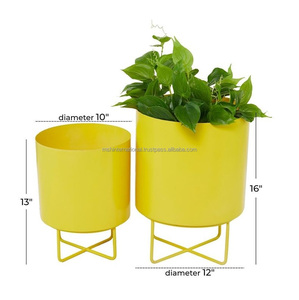 Venta caliente nuevo estilo nórdico barato oro interior hierro fundido Metal jardín planta alta maceta soporte para Decoración - Product Image 5