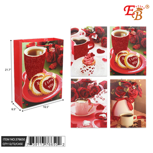 16.5 "X21.7" X6.5 "ถุงของขวัญวันวาเลนไทน์72ชิ้น/ดีไซน์รูปหัวใจที่หรูหราและโรแมนติกสำหรับคนพิเศษของคุณ - Product Image 1