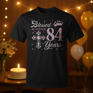T-shirt promozionale per il 84° compleanno delle donne di 84 anni, regalo promozionale - Product Image 3