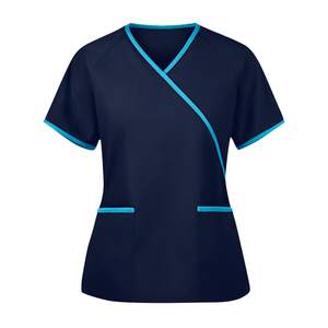 Diseños de uniformes de enfermera de moda Etiqueta Spa Medic Enfermera Clínica Ropa DE TRABAJO quirúrgica Conjunto de traje de uniforme - Product Image 1