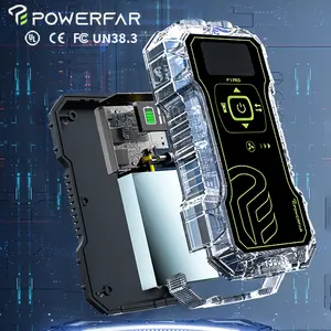 Powerfar 20000mAh condensateur d'alimentation de démarrage d'urgence de voiture étanche 12v dispositif de démarrage d'urgence de voiture et gonfleur