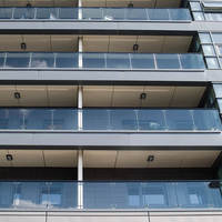 Verre de Sécurité pour Bâtiment 8mm 10mm 12mm Trempé pour Garde-Corps de Balcon Sans Cadre