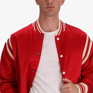 Chaqueta Universitaria de Invierno para Hombre, de Lana, Transpirable, con Logotipo en la Parte Delantera, de Corte Regular, Cómoda y de Alta Calidad, al por Mayor - Product Image 6