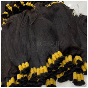 Extension de cheveux en vrac Extensiones De Cabelo Humano non traités lisse Megahair vente en gros 100% cheveux humains - Product Image 4