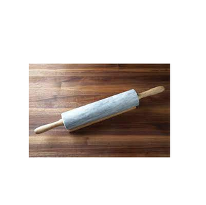 Rodillo de mármol blanco con asas de madera, Base de mármol y tamaño personalizado, rodillos para hornear y tablas de pastelería - Product Image 5