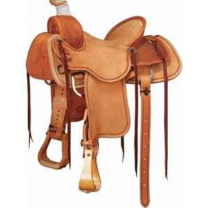 Selle Western sur mesure avec cuir de buffle 100% et arçon en bois pour l'équitation, qualité supérieure - Product Image 5