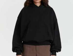 <b>Men's</b> Oversized Cotton <b>Hoodie</b> Heavyweight Anti-Shrink Pullover Sweatshirt Streetwear Casual Wear Eco-Friendly XS-XXL - Product Image 2