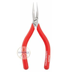 Alicates de Punta de Aguja de Precisión Erem 2411P de 6 Pulgadas, de Acero Inoxidable, Seguros contra Descargas Electrostáticas, con Mordazas Redondeadas Dentadas Internas y Mango Ergonómico - Product Image 1