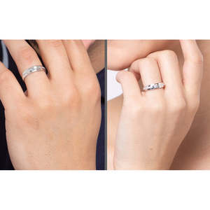 Anillo de Plata de Ley 925 de Primera Calidad para Hombre, con Diamante de Corte Princesa, Bañado en Rodio, Diseño para Parejas - Product Image 4