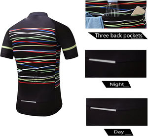 Conjuntos de ciclismo para hombre hechos a medida de alta calidad, ropa deportiva de poliéster transpirable, uniformes de estilo de sublimación de talla grande al por mayor - Product Image 4