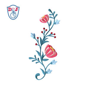 Broderie directe à chaud, usine de broderie personnalisée, écussons de broderie florale, emblème, badge, appliques pour uniforme - Product Image 5
