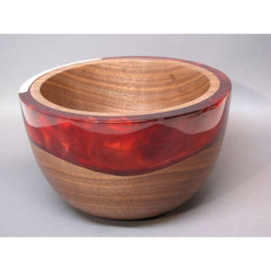 ชามอาหารทำจากไม้สำหรับตกแต่งด้านบนเครื่องใช้บนโต๊ะอาหารทำจากเรซิ่นเหมาะสำหรับร้านอาหารและเสิร์ฟช็อกโกแลตขายดี - Product Image 6